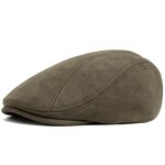 Newsboy Hat Factory - New Autumn Winter Vintage Suede Flat Top Beret Hat