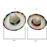Pet Hat Supplier - Creative Mini Pet Dogs Straw Mexican Sombrero Cute Hat
