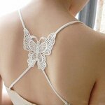 Bra Strap Manufacturer - Sexy Invisible Lace Shoulder Straps Backless Butterfly