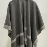 Shawl Supplier - Knitted Jacquard Plaid Blanket Dual-Use Solid Color Shawl