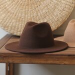 Fedora Hat Manufacturer - 7cm Wide Brim Classic Solid Wool Jazz Hat