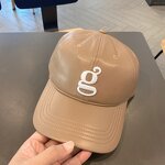 Trucker Hat Supplier - Unisex Embroidery Design PU Leather Baseball Cap