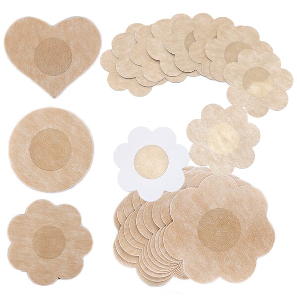 Nipple Covers Factory - 5 Pairs Women Invisible Breast Lift Tape Nipple Stickers