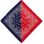 Bandana Scarf Factory - Double Color Neck Tie Floral Hip-Hop Wristband