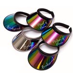 Sun Visor Supplier - PVC Laser Iridescent Multi Color UV Sports Cap