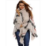 Poncho Manufacturer - Womens Dress Poncho Plaid Turtleneck Jumper Sweater