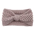 Headbands Factory - Winter Knitted Elastic Turban Crochet Bow Wide Headbands