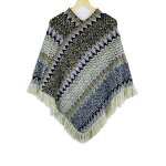 Poncho Factory - Women Knitting Bohemian Poncho Cape Tassel Winter Cloak