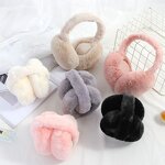 Earmuffs Manufacturer - Women Winter Faux Fur Warm Foldable Ear Warmers