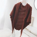 Scarf Cape Manufacturer - Warm Women 100% Wool Dual-use Triangle Scarf