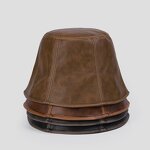 Bucket Hat Supplier - PU Leather Packable Sun Hat for Travel Hiking