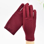 Sun Protective Gloves Supplier - Muslims Arab Gloves Embroidery Flower Short