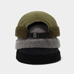 Brimless Hat Manufacturer - Men Lamb Wool Brim Quick Dry Docker Sailor Cap