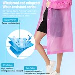 Raincoat Supplier - Custom Logo Unisex Adult EVA Rectangle Plastic Raincoat