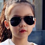 Kids Sunglasses Supplier - 2022 Classic Children Aviation Mirror Metal Frame