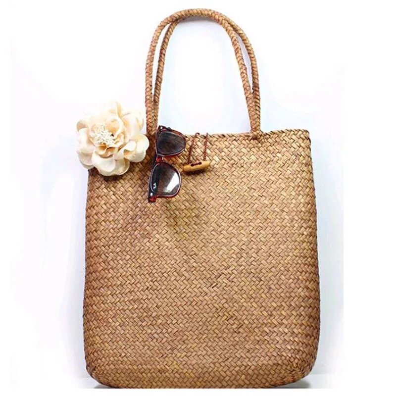 Straw Bag Manufacturer - Women Summer Large Tote Beach Casual Shoulder Bag