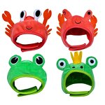 Pet Hat Manufacturer - Funny Hat for Cat Crab Frog Dress up Costume Headwear