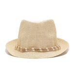 Straw Hat Factory - Mediterranean Panama Straw Fedora Fashion Vacation
