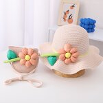 Sun Hat Set Manufacturer - 3D Petal Sun Fisherman Hat UV Protection Set