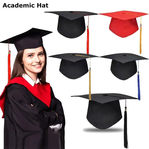 Graduation Tassels Supplier - School Cap Mortarboard University Academic Hat
