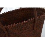 Tote Bag Supplier - Portable Imitation Bamboo Woven Large Capacity Bag