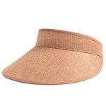Sun Visor Factory - Summer Empty Top Big Wide Brim Straw UV Protection