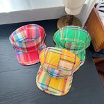Baseball Hat Manufacturer - New Fashion Hip-hop Plaid Check Flat Top