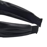 Headbands Factory - Women Fashion PU Wide Barrette Knot Turban Hair Band
