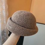 Beret Hat Supplier - Wool Blend Beret with Metal Logo for Women