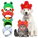 Pet Hat Manufacturer - Funny Hat for Cat Crab Frog Dress up Costume Headwear