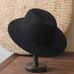 Fedora Hat Manufacturer - 7cm Wide Brim Classic Solid Wool Jazz Hat