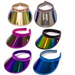 Sun Visor Supplier - PVC Laser Iridescent Multi Color UV Sports Cap