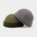 Brimless Hat Manufacturer - Men Lamb Wool Brim Quick Dry Docker Sailor Cap