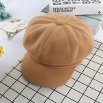 Newsboy Hat Manufacturer - Autumn Winter Women Warm Wool Felt Beret Cap