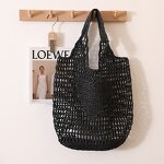 Straw Bag Factory - Hollow Big Tote Summer Beach Bucket Bag for Women