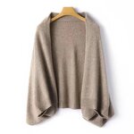 Shawl Factory - Winter Warm Women 100% Wool Kimono Batwing Wrap Cardigan