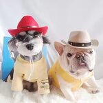 Pet Hat Supplier - Creative Mini Pet Dogs Western Cowboy Hat Star Cap