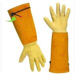 Gardening Gloves Supplier - Natural Goatskin Thorn Proof