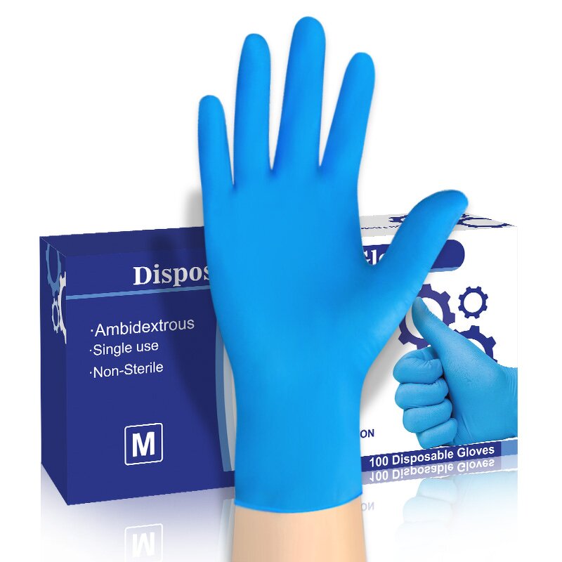 Nitrile Gloves Factory - OEM Blue Exam Powder Free