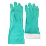 Green Nitrile Gloves Manufacturer - OEM 33cm Heavy Duty