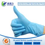 Blue Nitrile Gloves Bulk - 100PCS Exam Industrial