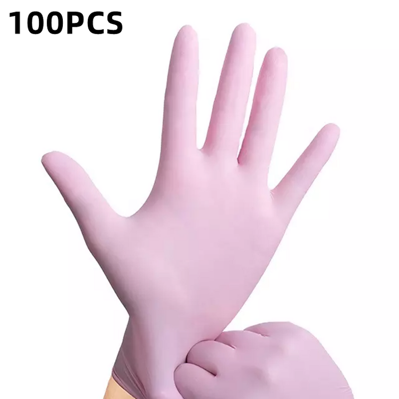 Pink Nitrile Gloves Factory - OEM In Stock Wholesale