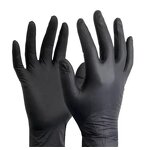 Long Nitrile Gloves Bulk - Black 12 Inch Powder Free