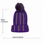 Mardi Gras Beanie Supplier - Rhinestone Pearl Pom Pom