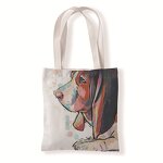 Tote Bag Supplier - 2024 Basset Hound Watercolor Art