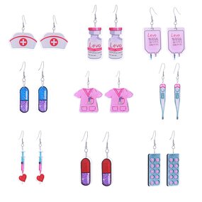 Nurse Earrings Manufacturer - Thermometer Design Acrylic
