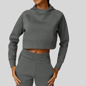 Women Lounge Sets Manufacturer - 2025 Fall Cropped Sweatshirt