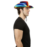 Cowboy Hat Supplier - LGBTQ Carnival Rainbow Glitter