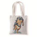 Tote Bag Supplier - 2024 Basset Hound Watercolor Art