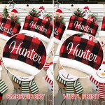 Christmas Stockings Manufacturer - Personalized Burlap Plaid